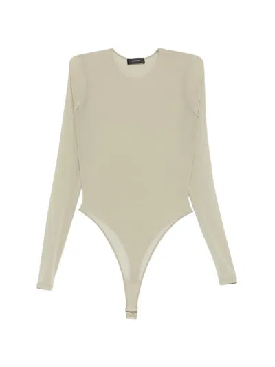 Wardrobe.nyc Sheer Bodysuit In Nude