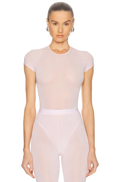 Wardrobe.nyc Sheer Cap Sleeve Bodysuit