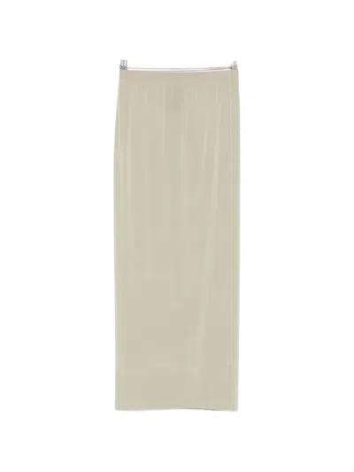 Wardrobe.nyc Sheer Skirt In Neutral