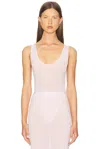 Wardrobe.nyc Sheer Tank Bodysuit