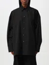 Wardrobe.nyc Oversized Cotton-blend Drill Shirt In Schwarz