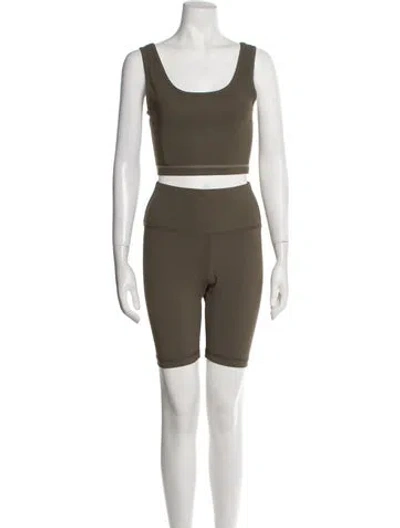 Pre-owned Wardrobe.nyc Short Set W/ Tags In Green