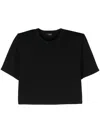 Wardrobe.nyc Black Shoulder Pad T-shirt In Black