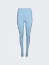 Wardrobe.nyc Side Zip Legging In Blue