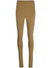 Wardrobe.nyc Ankle-zip High-waist Leggings