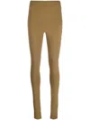 Wardrobe.nyc Ankle-zip High-waist Leggings