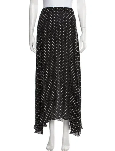 Pre-owned Wardrobe.nyc Silk Long Skirt In Black