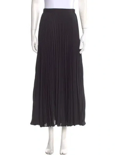 Pre-owned Wardrobe.nyc Silk Midi Length Skirt In Gray