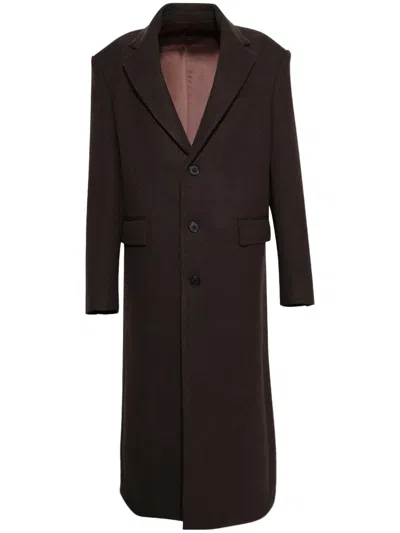 Wardrobe.nyc Single-breasted Coat In Brown