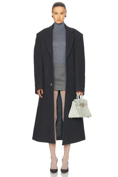 Wardrobe.nyc Single Breasted Coat In Charcoal