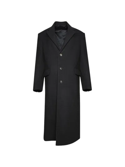 Wardrobe.nyc Single Breasted Oversized Coat With Defined Shoulders
