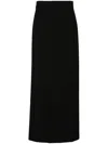 Wardrobe.nyc Velvet Column Skirt In Black
