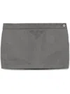 Wardrobe.nyc Super Mini Skirt In Cha Charcoal