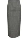 Wardrobe.nyc Contour Midi Skirt In Pow Prince Of Wales