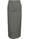 Wardrobe.nyc Contour Midi Skirt In Pow Prince Of Wales