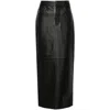 Wardrobe.nyc Leather Maxi Column Skirt In Black