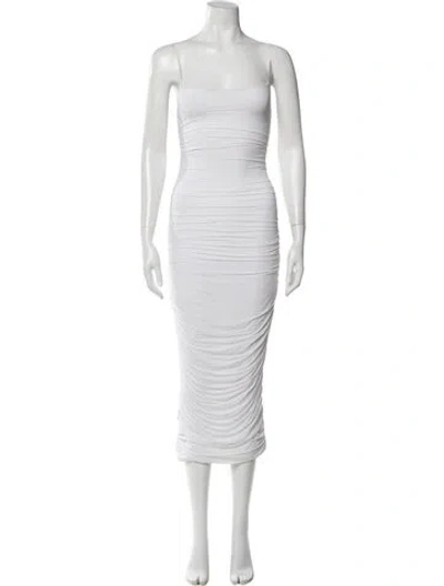 Pre-owned Wardrobe.nyc Square Neckline Long Dress In White