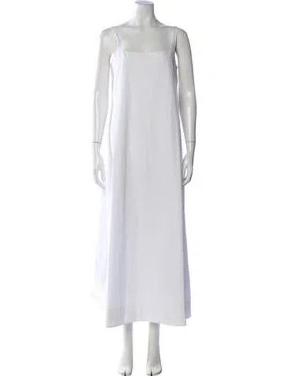 Pre-owned Wardrobe.nyc Square Neckline Long Dress In White
