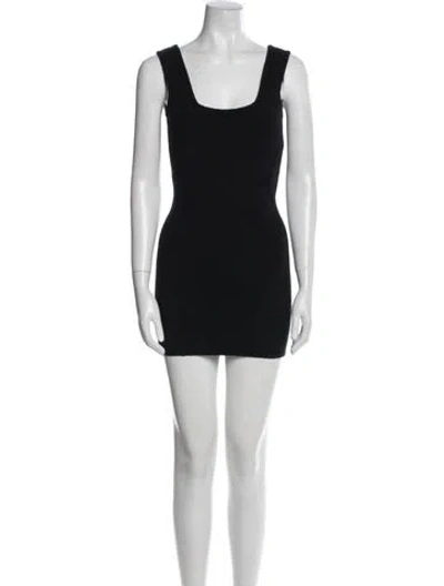 Pre-owned Wardrobe.nyc Square Neckline Mini Dress W/ Tags In Black