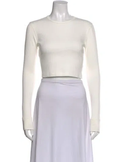 Pre-owned Wardrobe.nyc Square Neckline Sleeveless Crop Top In White