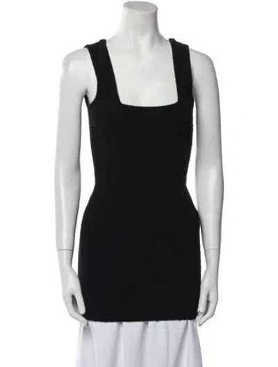 Pre-owned Wardrobe.nyc Square Neckline Sleeveless Top In Black