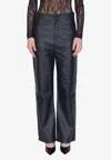 Wardrobe.nyc Straight-leg Leather Pants In Black