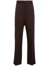 Wardrobe.nyc Wool Straight Pants In Brown