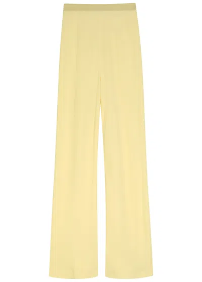Wardrobe.nyc Straight-leg Crepe Trousers In Yellow