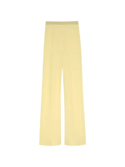 Wardrobe.nyc Straight-leg Crepe Trousers In Yellow