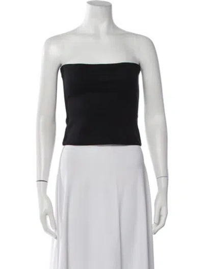 Pre-owned Wardrobe.nyc Strapless Crop Top In White