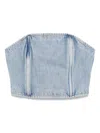 Wardrobe.nyc Strapless Denim Top