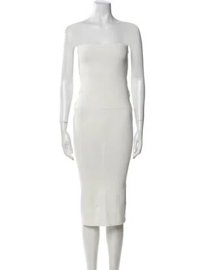 Pre-owned Wardrobe.nyc Strapless Mini Dress In Neutral