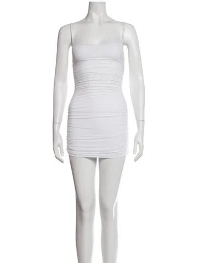Pre-owned Wardrobe.nyc Strapless Mini Dress In Neutrals
