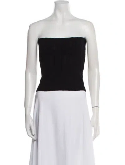 Pre-owned Wardrobe.nyc Strapless Sweater In Black