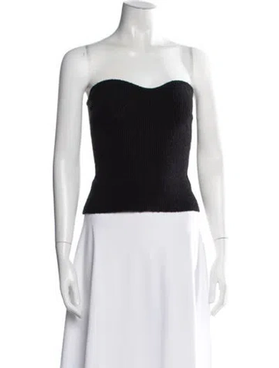 Pre-owned Wardrobe.nyc Strapless Top In Black