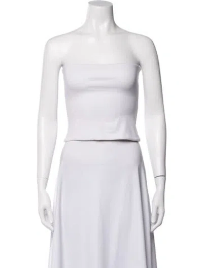 Pre-owned Wardrobe.nyc Strapless Top In White