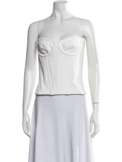 Pre-owned Wardrobe.nyc Strapless Top In White