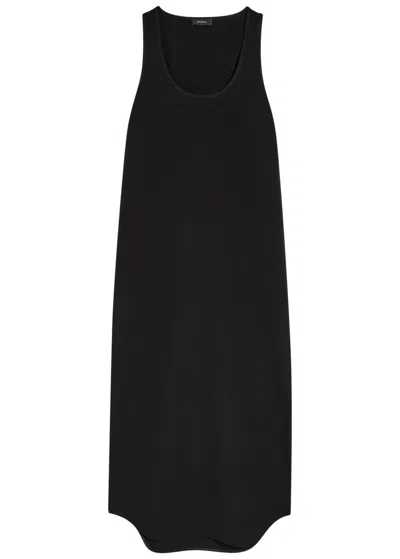 Wardrobe.nyc Stretch-crepe Maxi Dress In Black