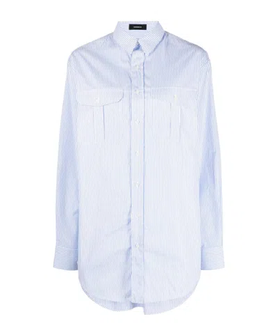 Wardrobe.nyc Striped Shirt Dress
