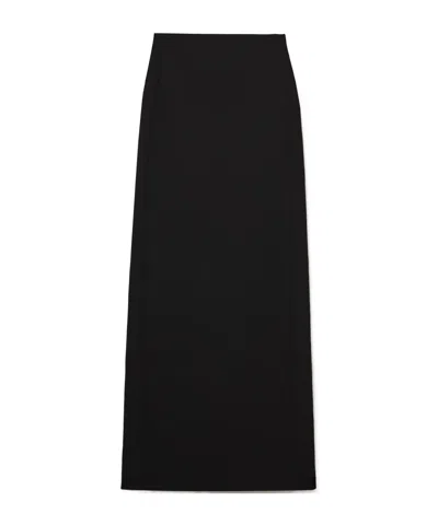 Wardrobe.nyc Grain De Poudre Wool Maxi Skirt In Black