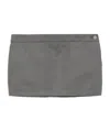 Wardrobe.nyc Super Mini Skirt In Gray