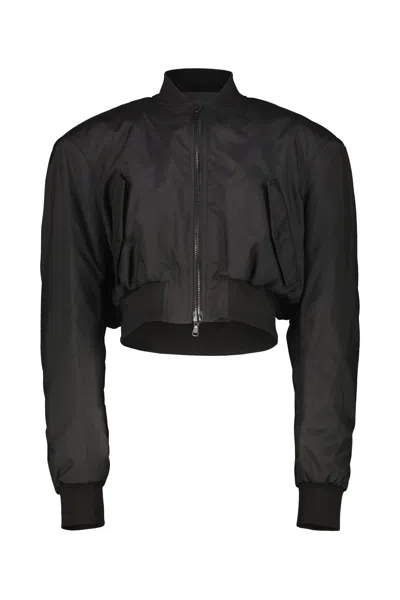 WARDROBE.NYC TAILORED CROP BOMBER