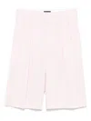 Wardrobe.nyc Light Pink Low-rise Bermuda Shorts