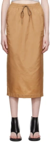 Wardrobe.nyc Tan Utility Midi Skirt In Tan