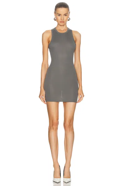 Wardrobe.nyc Tank Mini Dress In Slate