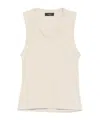 Wardrobe.nyc Scoop-neck Tank Top In White