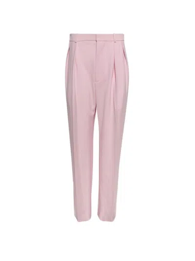 Wardrobe.nyc Tapared Low Rise Trouser Blush