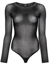 Wardrobe.nyc Rhw Web Bodysuit Clothing In Black
