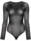 Wardrobe.nyc Rhw Web Bodysuit Clothing In Black
