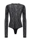 Wardrobe.nyc Lace Bodysuit In Black